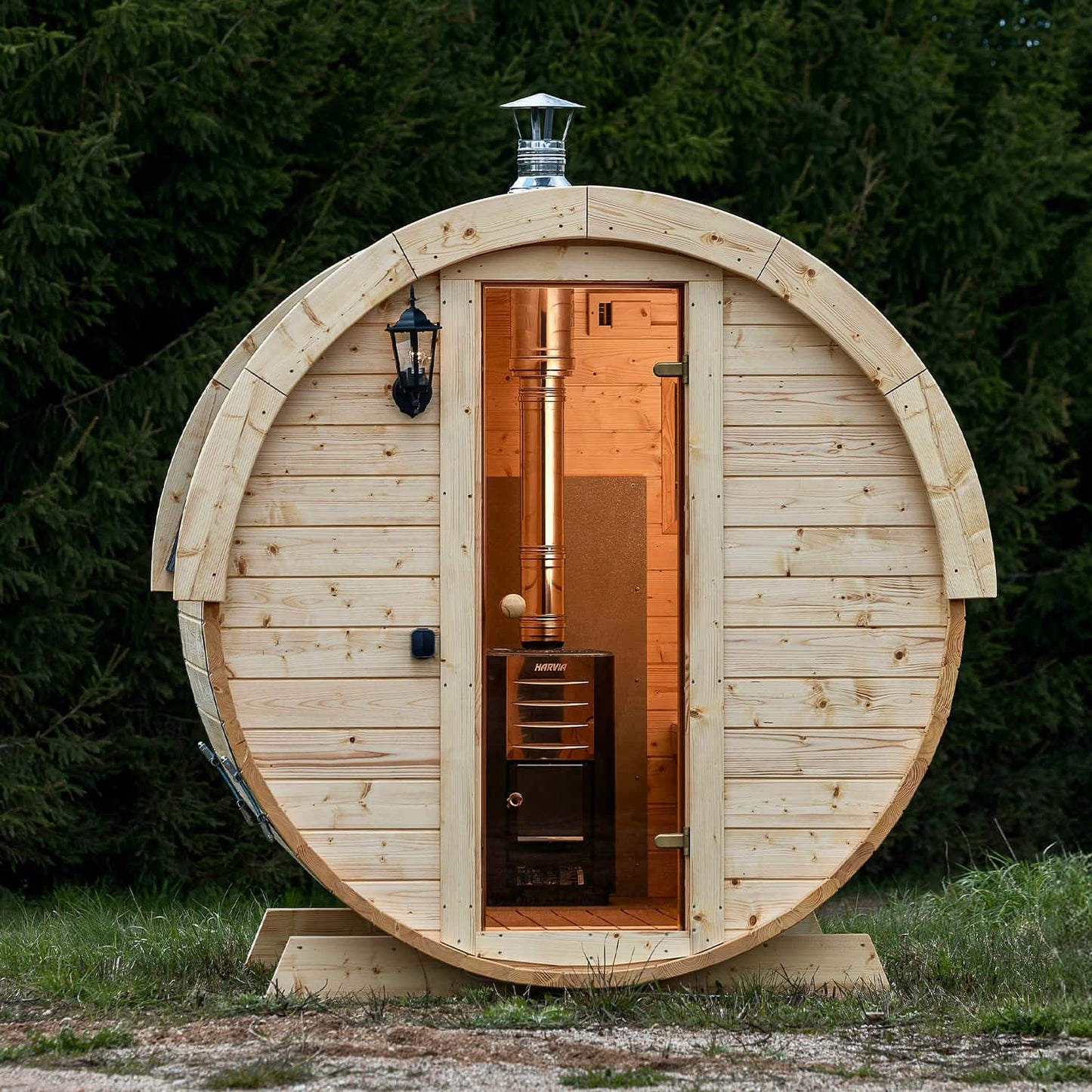 4 Person Garden Barrel Sauna