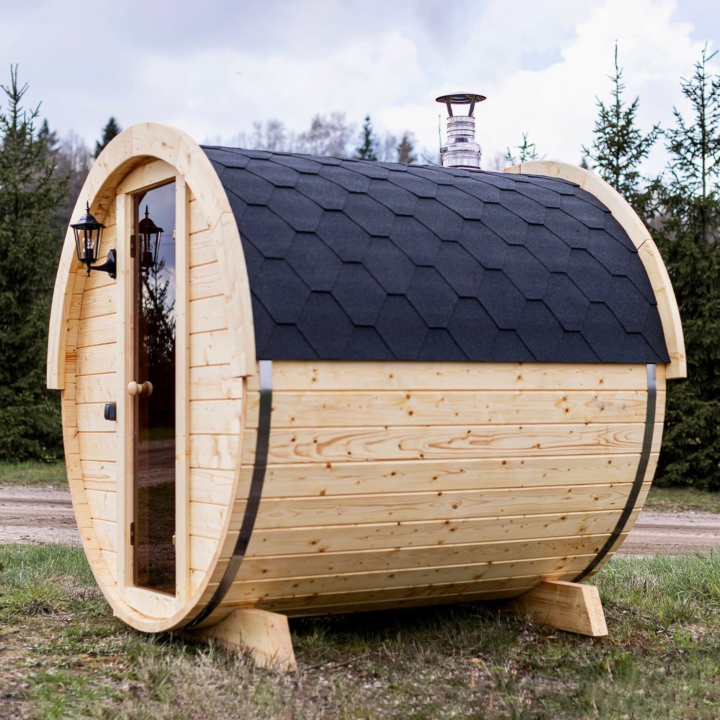 4 Person Garden Barrel Sauna